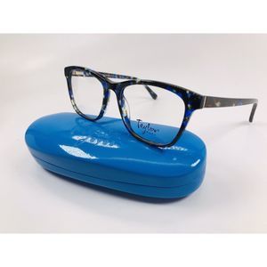 NEW Taylor Eyes Blue Marble REBA Eyeglasses 51mm with Case